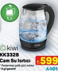 KİWİ KK3328 CAM SU ISITICI KETTLE 1,7 L